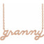 Granny 14k Rose Gold Necklace Gift