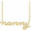 Nanny 14k Gold Necklace Gift