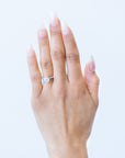 1.5 Carat Round Cut Moissanite Engagement Ring 14k White Gold
