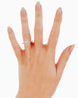 1.8 Carat Princess Cut Diamond Engagement Ring 14k White Gold