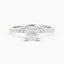 1.3 Carat Round Cut Diamond Engagement Ring 14k White Gold