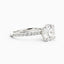 2.6 Carat Round Cut Diamond Engagement Ring 14k White Gold