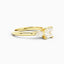 2.0 Asscher Cut Moissanite Engagement Ring 14k Yellow Gold