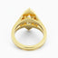 2.5 Carat Marquise Cut Moissanite Engagement Ring 14k Yellow Gold