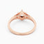 1.8 Salt and Pepper Hexagon Cut Diamond Engagement Ring 14k Rose Gold