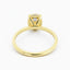 2.1 Carat Oval Cut Moissanite Engagement Ring 14k Yellow Gold