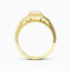 2.5 Carat Radiant Cut DIamond Engagement Ring Set 14k White Gold Set