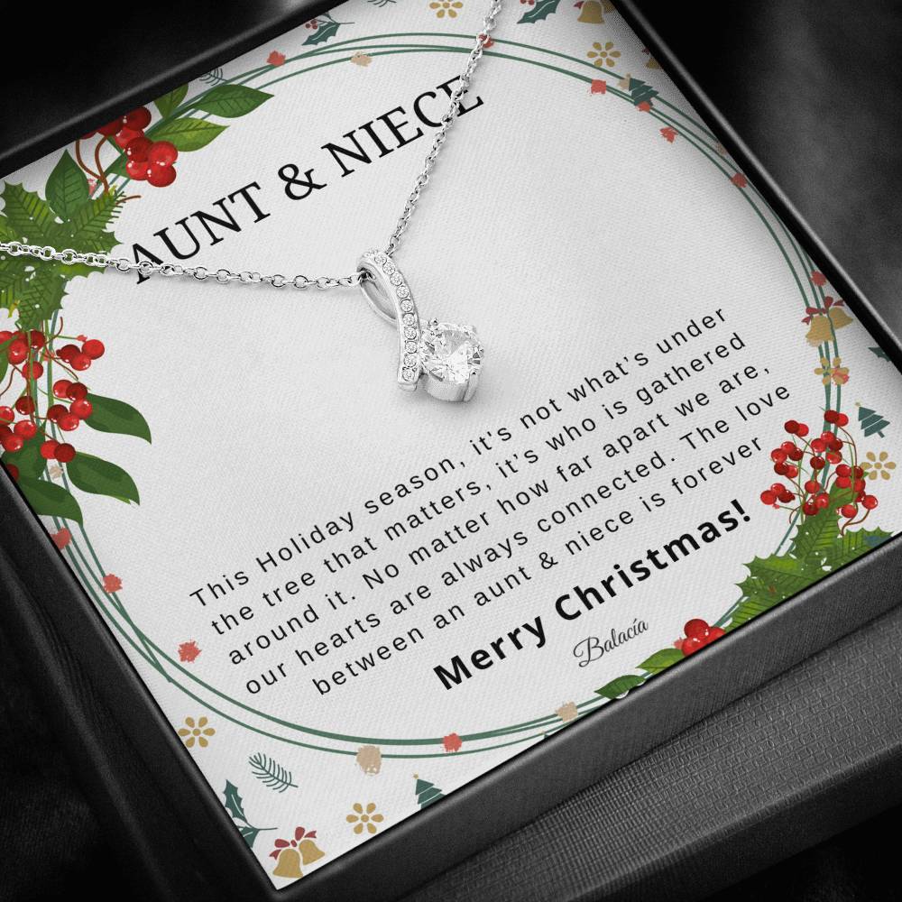 Aunt & Niece Necklace Holiday Gift Set