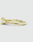2.0 Asscher Cut Moissanite Engagement Ring 14k Yellow Gold