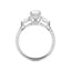 Oval With Pear Sides Hidden Halo Engagement Ring