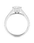 1.5 Carat Princess Cut Split Shank Engagement Ring