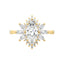 Sunburst Marquise Custom Engagement Ring